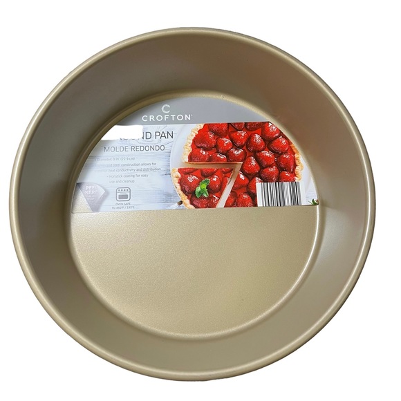 Crofton Kitchen Crofton Cake Pan Round Shaped Nonstick Gold Aldi
